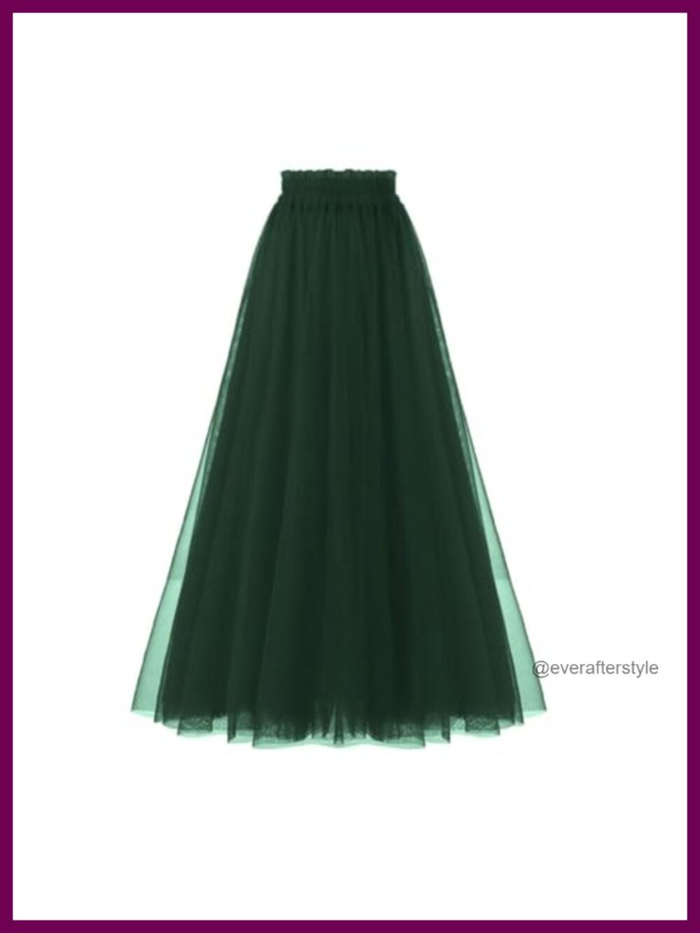 Women's Tulle Skirt A-Line Layered Mesh Tutu High Waist Flowy Party Skirt